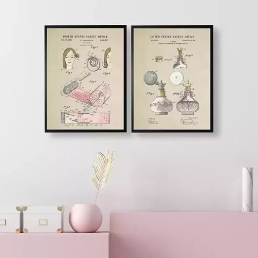 Kirklands Home Framed Art|Perfume Patent Framed Art Print