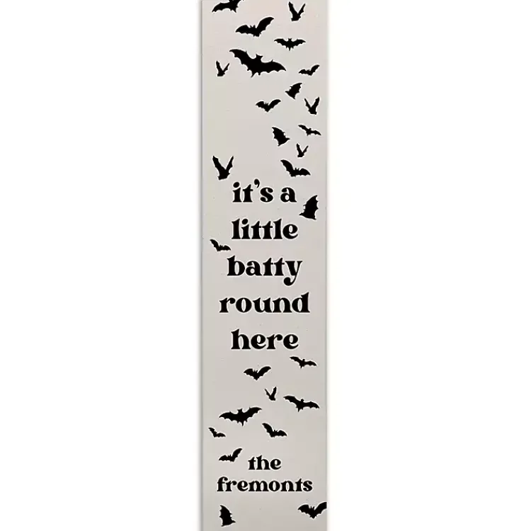 Hot Personalized Batty Around Here Porch Board Halloween