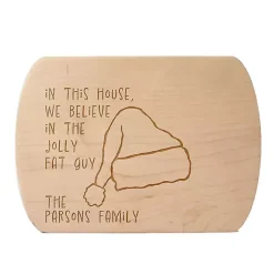 Personalized Believe in Jolly Maple Serving Board Christmas Dining & Entertaining