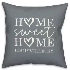 Kirklands Home Outdoor Cushions & Pillows|Personalized Home Sweet Home Outdoor Pillow Blue