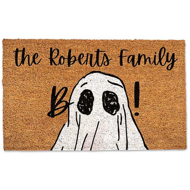 Sale Personalized Boo Ghost Doormat Halloween