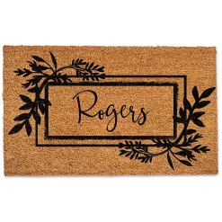 Kirklands Home Doormats|Personalized Botanical Border Doormat