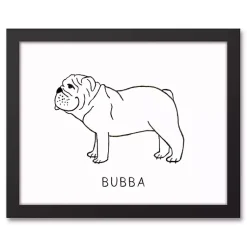 Kirklands Home Wall Quotes & Signs|Personalized Bulldog Framed Wall Plaque