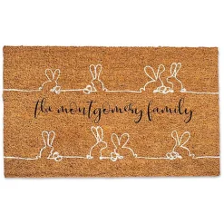 Discount Personalized Bunny Sketches Doormat Easter Decorations