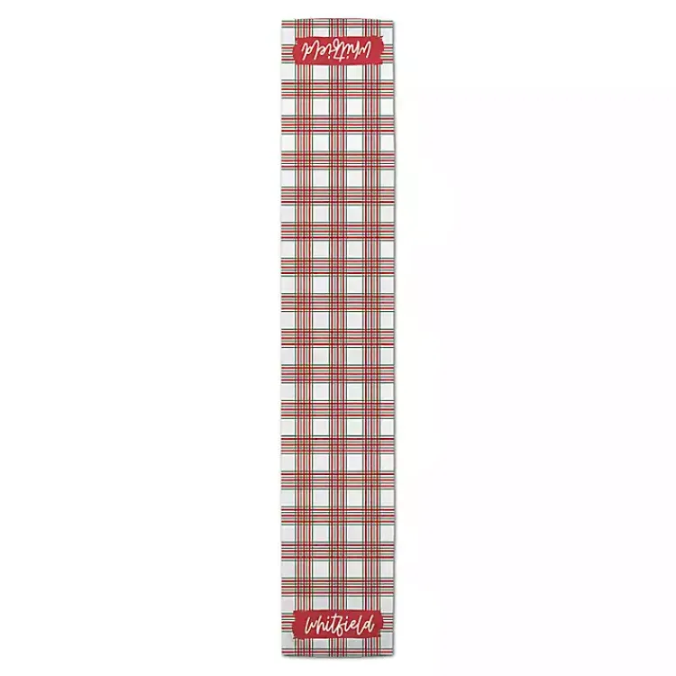 New Personalized Christmas Plaid Table Runner, 72 in. Christmas Dining & Entertaining