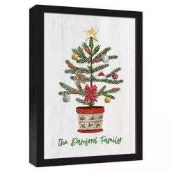 Outlet Personalized Christmas Tree Framed Canvas Print Christmas Art & Wall Decor