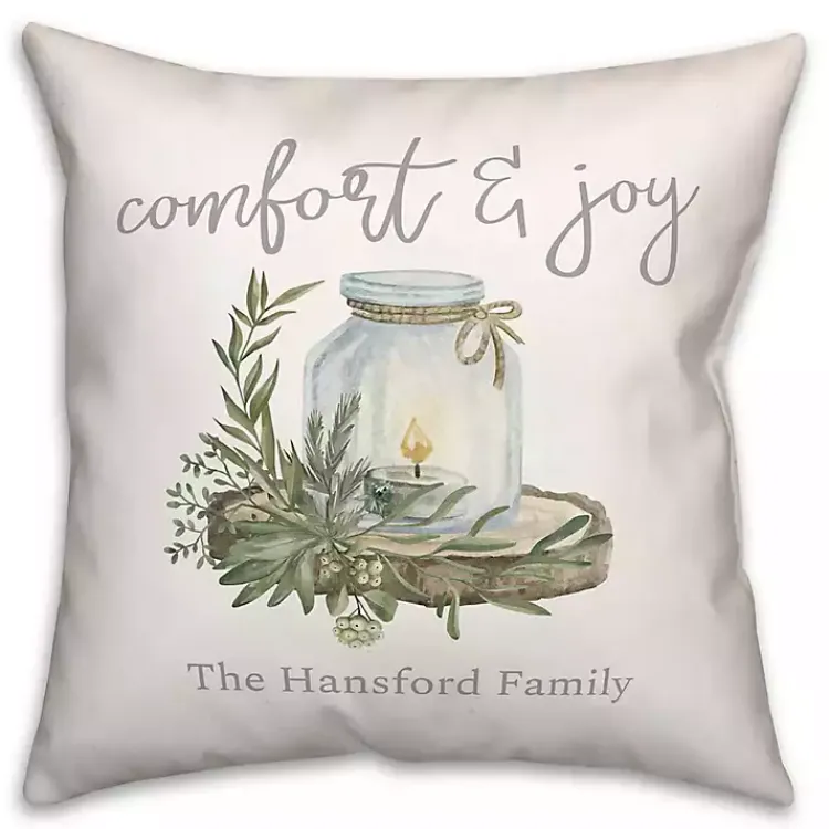Best Personalized Comfort & Joy Candle Pillow Pillows