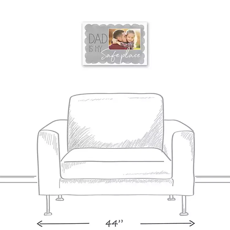 Kirklands Home Canvas Art|Personalized Dad is My Safe Place Canvas Art Print