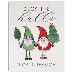 Outlet Personalized Deck the Halls Gnome Wall Plaque Christmas Art & Wall Decor