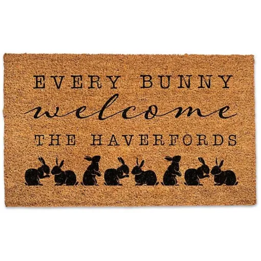 Outlet Personalized Every Bunny Welcome Doormat Easter Decorations