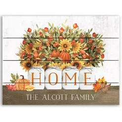 Online Personalized Fall Floral Home Wall Plaque Fall
