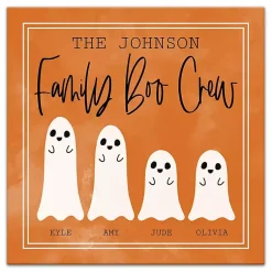 New Personalized Family Boo Crew Halloween Wall Art Halloween