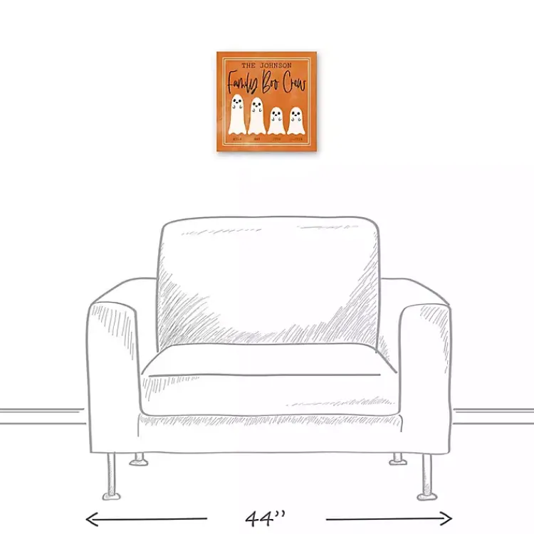 New Personalized Family Boo Crew Halloween Wall Art Halloween