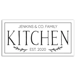 Kirklands Home Wall Quotes & Signs|Personalized Family Kitchen Co. Canvas Wall Plaque