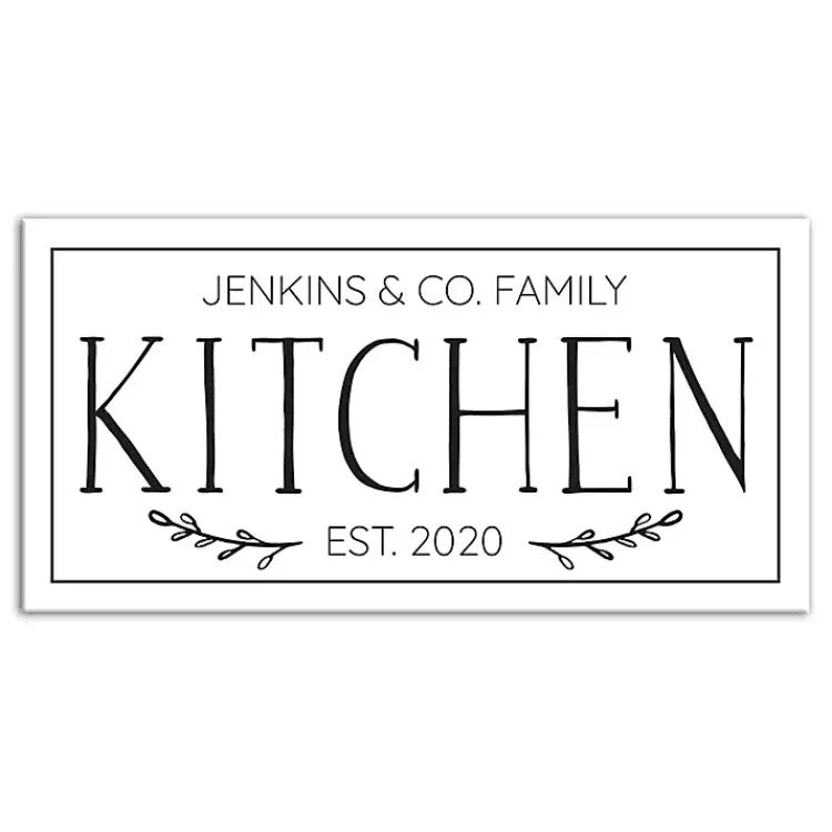 Kirklands Home Wall Quotes & Signs|Personalized Family Kitchen Co. Canvas Wall Plaque