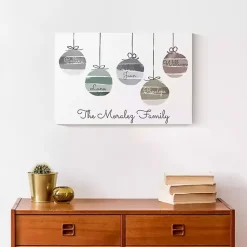 Discount Personalized Family Ornaments Canvas Art Print Christmas Art & Wall Decor