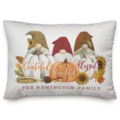 Online Personalized Grateful Gnomes Outdoor Lumbar Pillow Fall