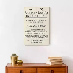 Best Personalized Halloween House Rules Canvas Print Halloween