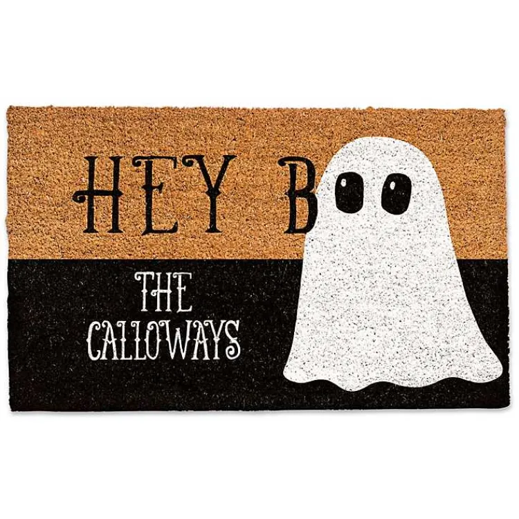 Discount Personalized Hey Boo Halloween Doormat Halloween