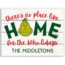 Hot Personalized Home for the Who-lidays Wall Plaque Christmas Art & Wall Decor