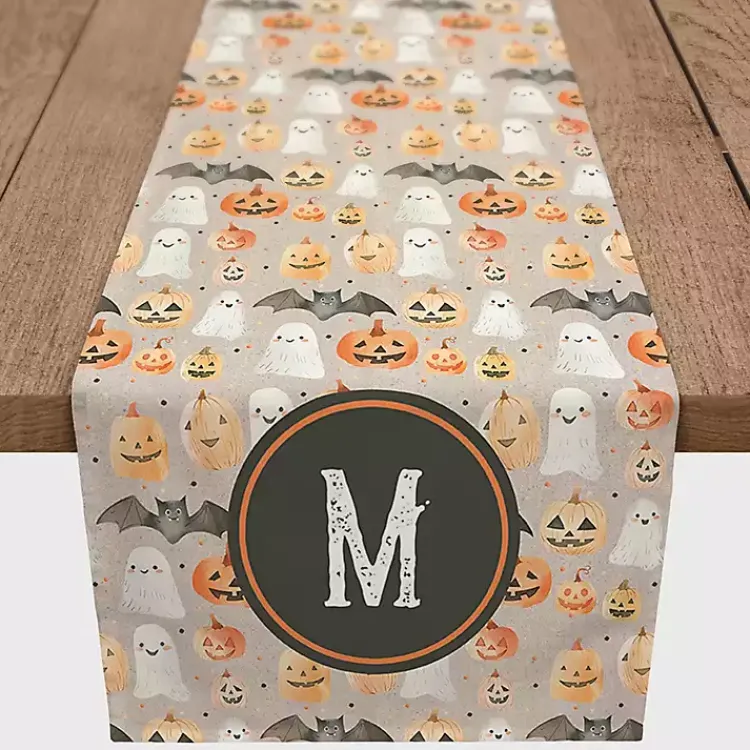 Outlet Personalized Jack-O-Lantern Table Runner, 72 in. Halloween