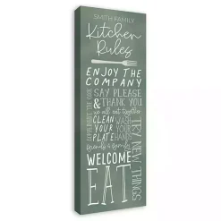 Kirklands Home Wall Quotes & Signs|Personalized Kitchen Rules Canvas Wall Plaque