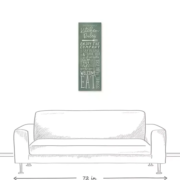 Kirklands Home Wall Quotes & Signs|Personalized Kitchen Rules Canvas Wall Plaque