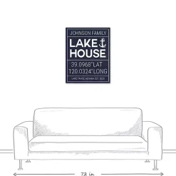 Kirklands Home Wall Quotes & Signs|Personalized Lake House Canvas Wall Plaque