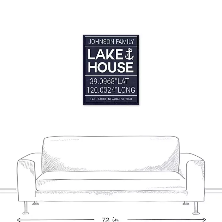 Kirklands Home Wall Quotes & Signs|Personalized Lake House Canvas Wall Plaque