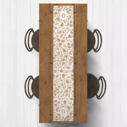 Kirklands Home Table Linens|Personalized Leaves Monogram Table Runner, 90 in.