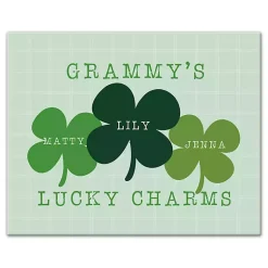 Hot Personalized Lucky Charms Canvas Wall Plaque St Patricks Day Decorations