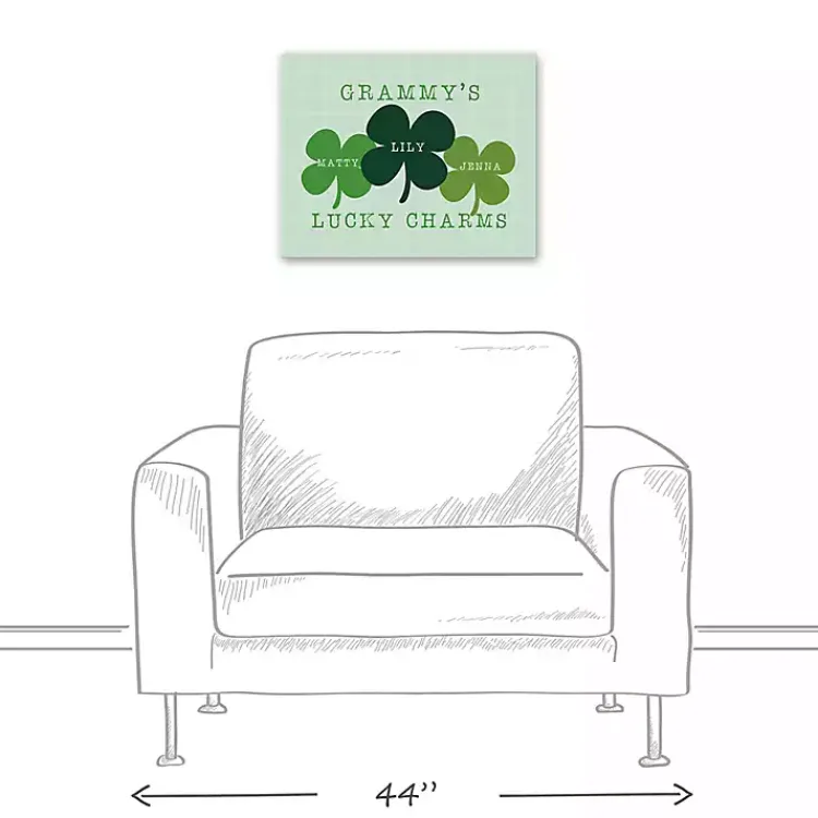 Hot Personalized Lucky Charms Canvas Wall Plaque St Patricks Day Decorations