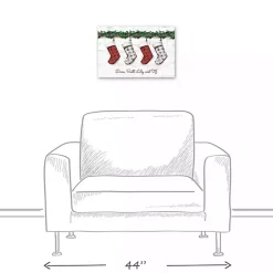 Outlet Personalized Mantel Stockings Canvas Wall Plaque Christmas Art & Wall Decor