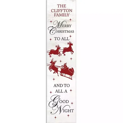 Best Personalized Merry Christmas Sleigh Porch Board Outdoor Christmas Decorations