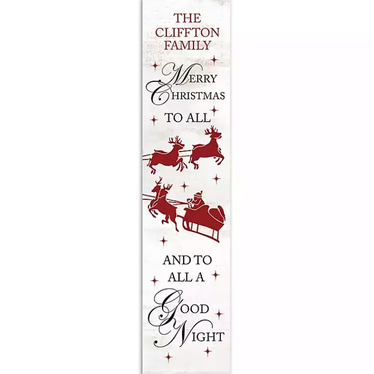 Best Personalized Merry Christmas Sleigh Porch Board Outdoor Christmas Decorations