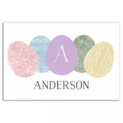 Best Personalized Monogram Egg Canvas Wall Plaque Easter Decorations