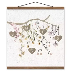 Kirklands Home Wall Quotes & Signs|Personalized Monogram Tree Branch Teakwood Print