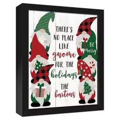 Outlet Personalized No Place Like Gnome Canvas Plaque Christmas Art & Wall Decor