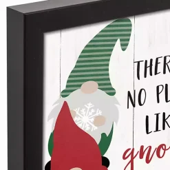 Outlet Personalized No Place Like Gnome Canvas Plaque Christmas Art & Wall Decor