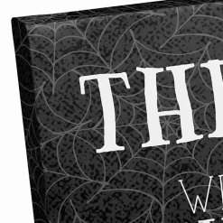 Online Personalized Our Haunted House Canvas Plaque Halloween