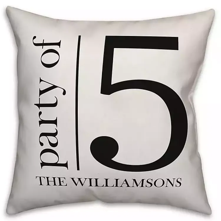 Kirklands Home Outdoor Cushions & Pillows|Personalized Party of Five Pillow