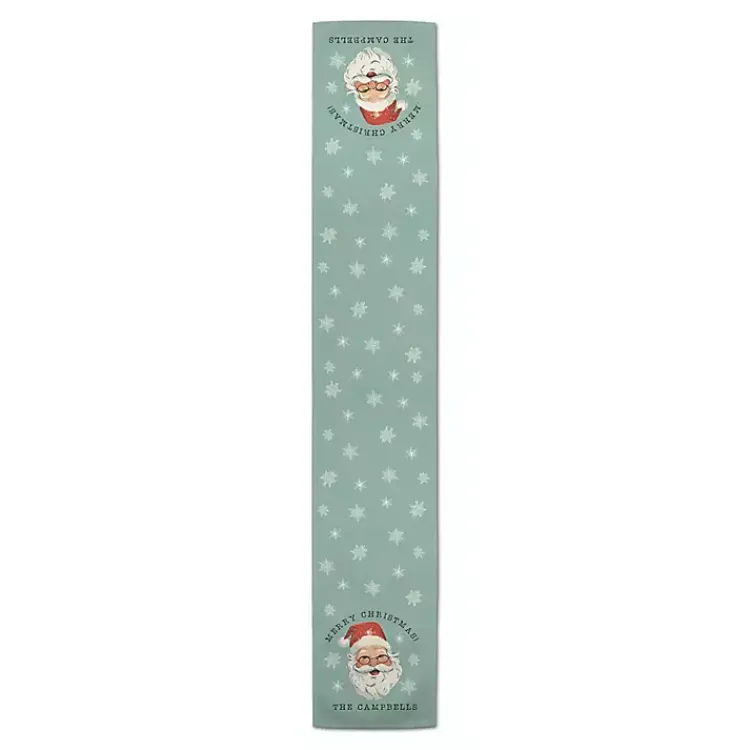 Discount Personalized Retro Santa Table Runner, 72 in. Christmas Dining & Entertaining