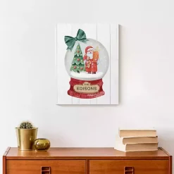 Outlet Personalized Santa Snowglobe Canvas Art Print Christmas Art & Wall Decor