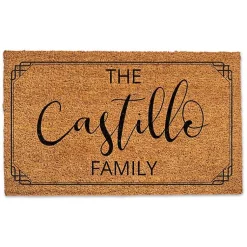 Kirklands Home Doormats|Personalized Simple Boarder Coir Doormat