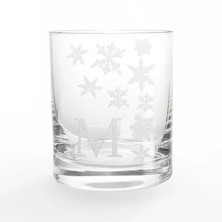 Online Personalized Snowflake Whiskey Glasses, Set of 2 Christmas Dining & Entertaining