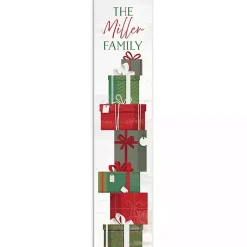 Personalized Stacked Christmas Present Porch Board Outdoor Christmas Decorations