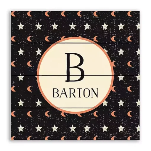Clearance Personalized Star and Moon Wall Plaque Halloween