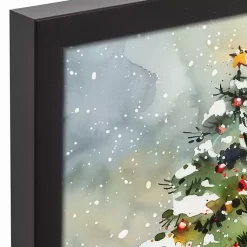 Clearance Personalized Watercolor Christmas Canvas Art Print Christmas Art & Wall Decor