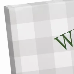 Clearance Personalized Welcome Christmas Truck Canvas Plaque Christmas Art & Wall Decor