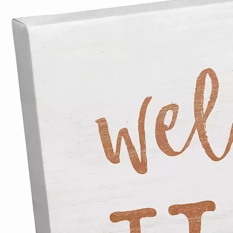 Discount Personalized Welcome Home Fall Canvas Art Print Fall